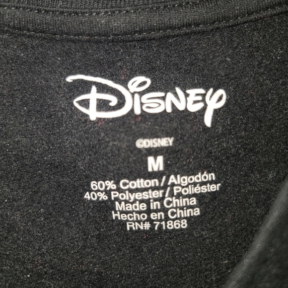 Disney Black Blue Stitch Crewneck Pullover Sweatshirt - Picture 2 of 3